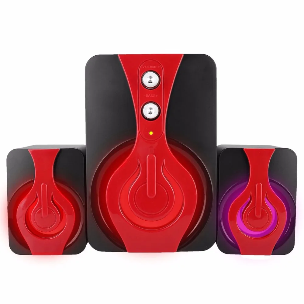 Компьютерный динамик RGB светильник 3,5 мм разъем USB проводной динамик с высокой точностью без потерь Музыкальный сабвуфер мультимедийный динамик