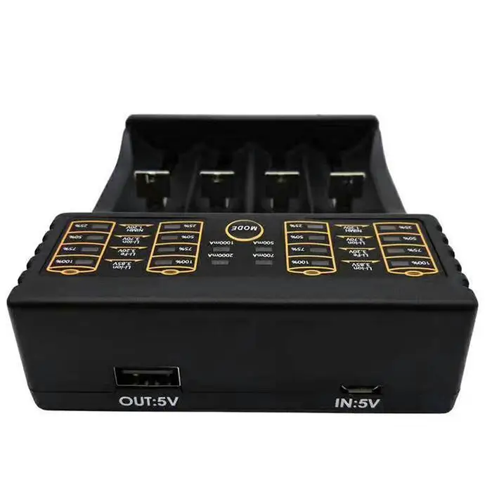Portable Practical Overcharge Intelligent Battery Charger For Black Lithium 18650 DC5V2A Ion | Электроника