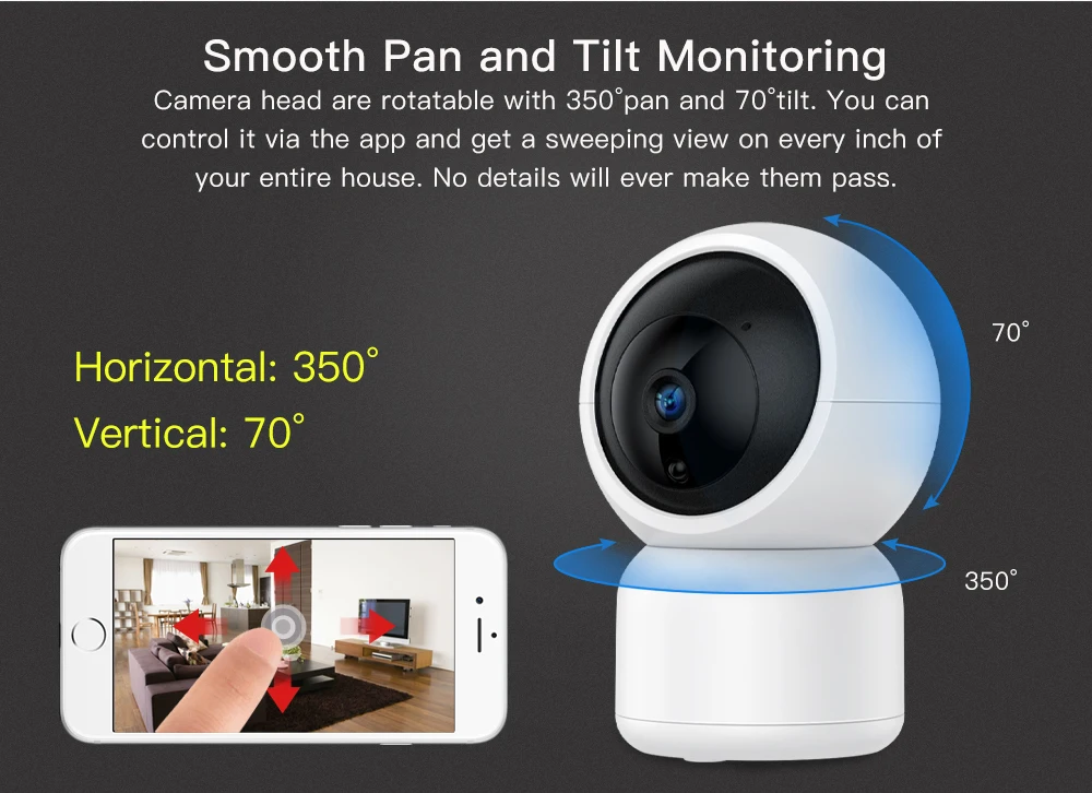 SDETER, 1080 P, ip-камера безопасности, wifi, 720 P, беспроводная камера видеонаблюдения, ночное видение, детский монитор, Домашняя мини камера P2P