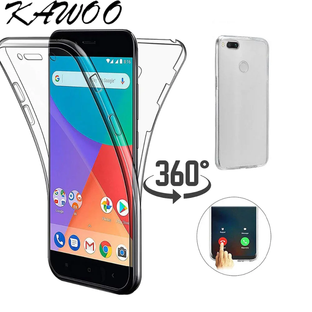 360 градусов полный корпус передняя и задняя защита чехол для Xiaomi mi A1 ультра тонкий телефон Capa для Red mi 5 Plus 4X 4A 5A