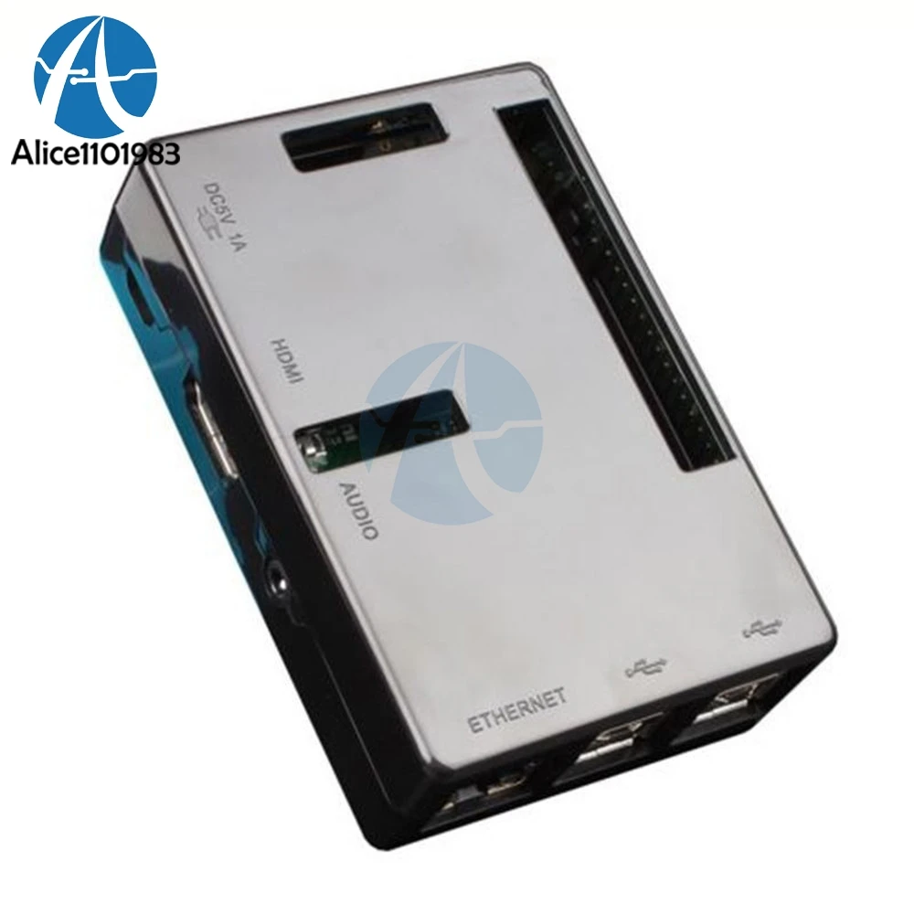 ABS V2 V2.0 чехол Корпус для всех портов Raspberry Pi 2 Модель B + черный прозрачный Diy Kit Electronic