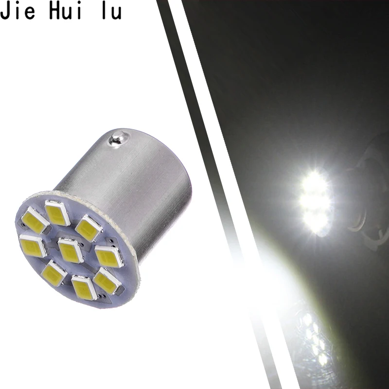 1 шт. 1157 Bay15d 1156 BA15S 9 SMD 1210 светодио дный Белый автомобилей сигнал обратного лампа