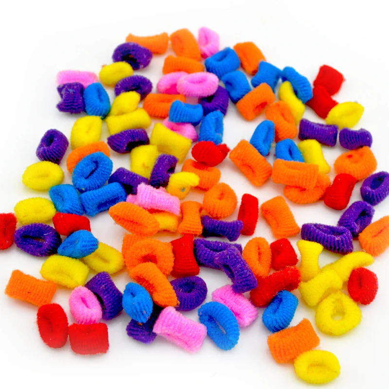 Разноцветные Детские резинки для волос 100 шт./лот Симпатичные Эластичные