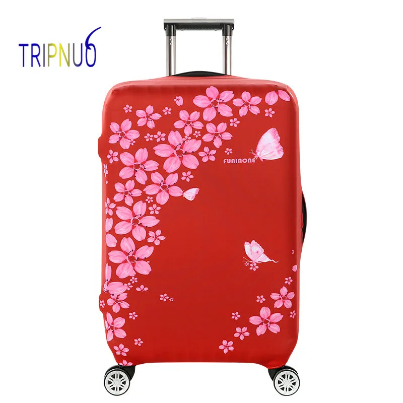 TRIPNUO толстый Дорожный Чехол для чемодана с большими цветами, защитный чехол для багажника, подходит для чемодана 19 ''-32''