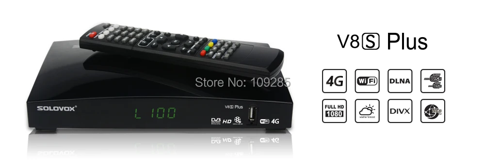 Спутниковый ресивер Solovox V8S Plus 1080P HD PVR FTA | Электроника