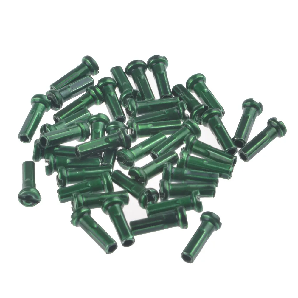 

36 Pcs Round Head Colored Anodised Steel MTB BMX Road Bike Mountain Bicycle Wheel Spoke Nipples 2.0MM 14MM 14G Wheel Accessories
