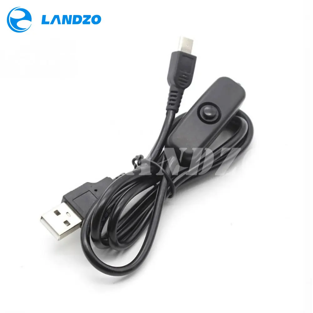 1 шт. кабель питания с микро USB переключателем 5 м к Micro провод для зарядки Raspberry Pi 2 /