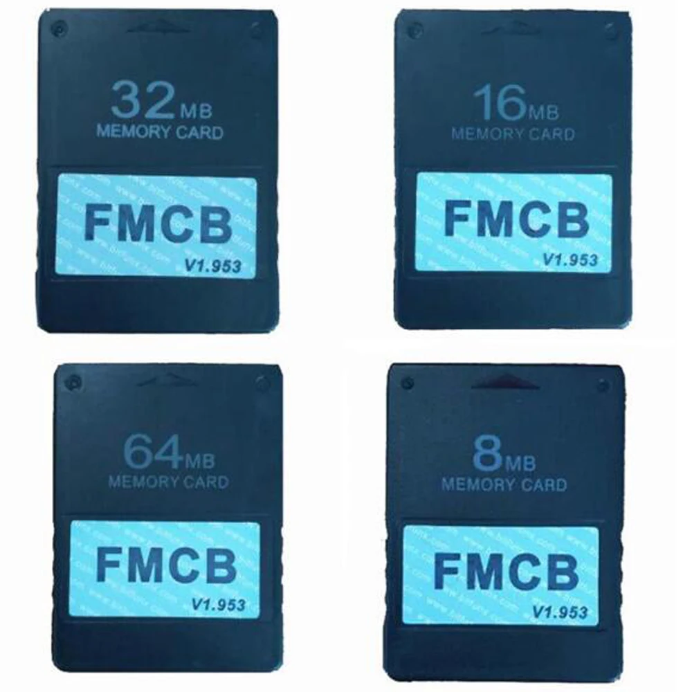 F MCB карты бесплатно MCboot v1.953 8 Мб/16 Мб/32 Мб/64 Мб карты памяти для Playstation 2 для PS2