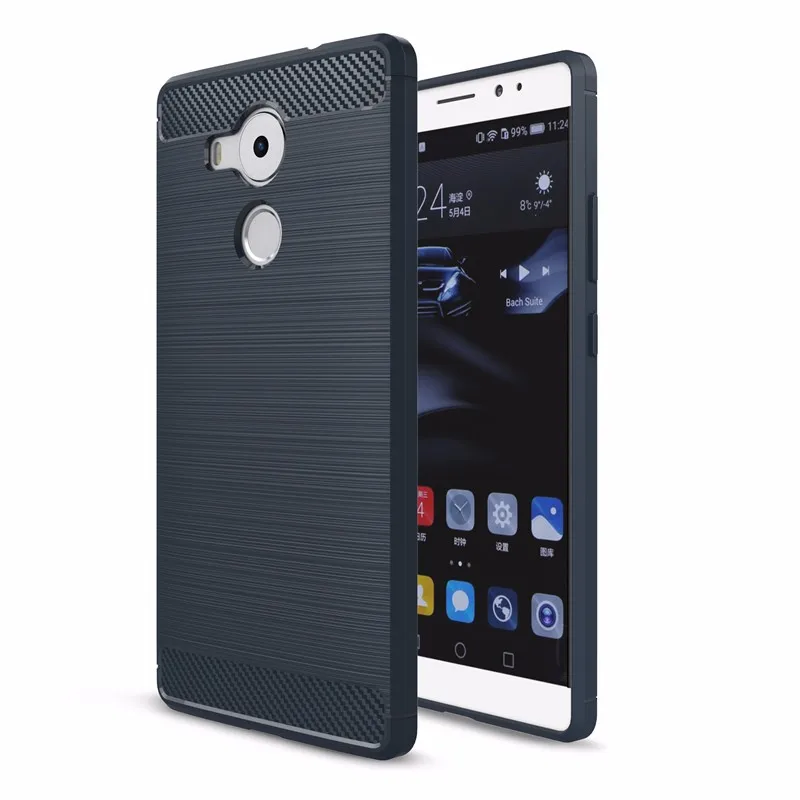 luxury Environmental Carbon Fiber TPU Case For huawei mate 8 Soft Anti drop Cover Back mate8 |