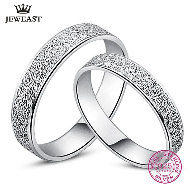 

925 Sterling Silver Lovers Ring Wedding unisex Women Men gift Exquisite Engagement For Couples Party Romantic New good discount