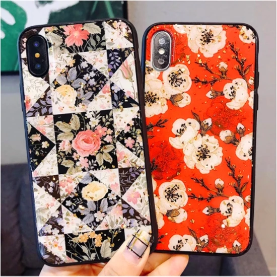Новый золотой фольгой винтажный цветочный чехол для iphone X XR XS MAX 8 7 6 6s Plus|Бамперы| |