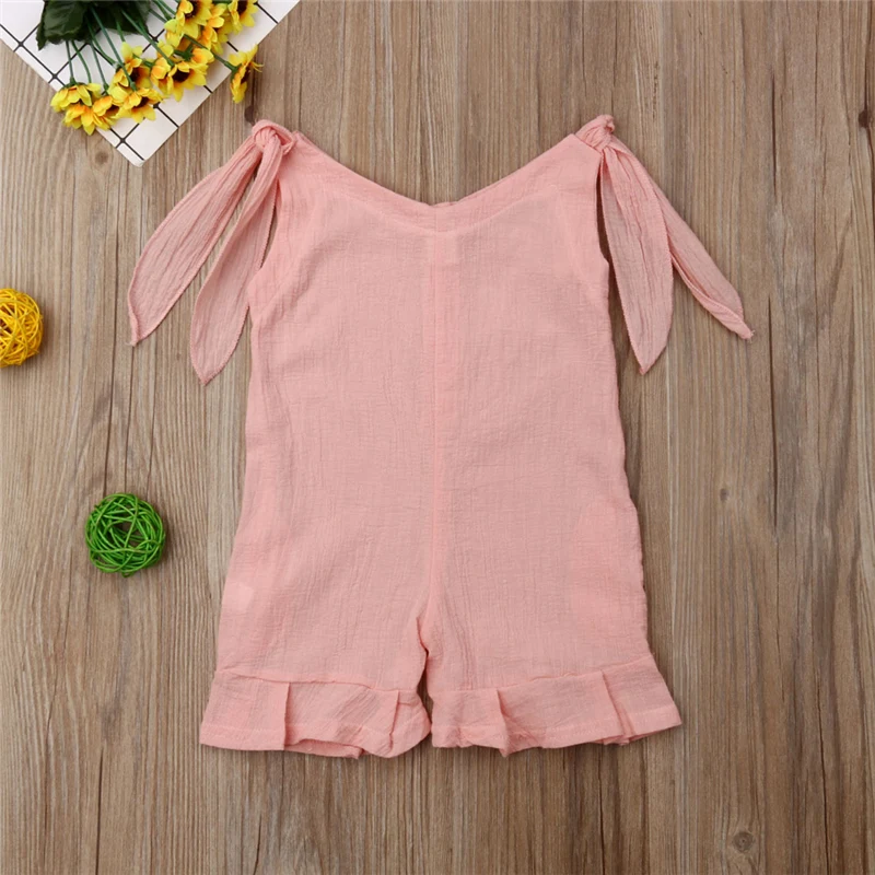 Одежда для маленьких девочек Детский комбинезон милая хлопковая одежда без