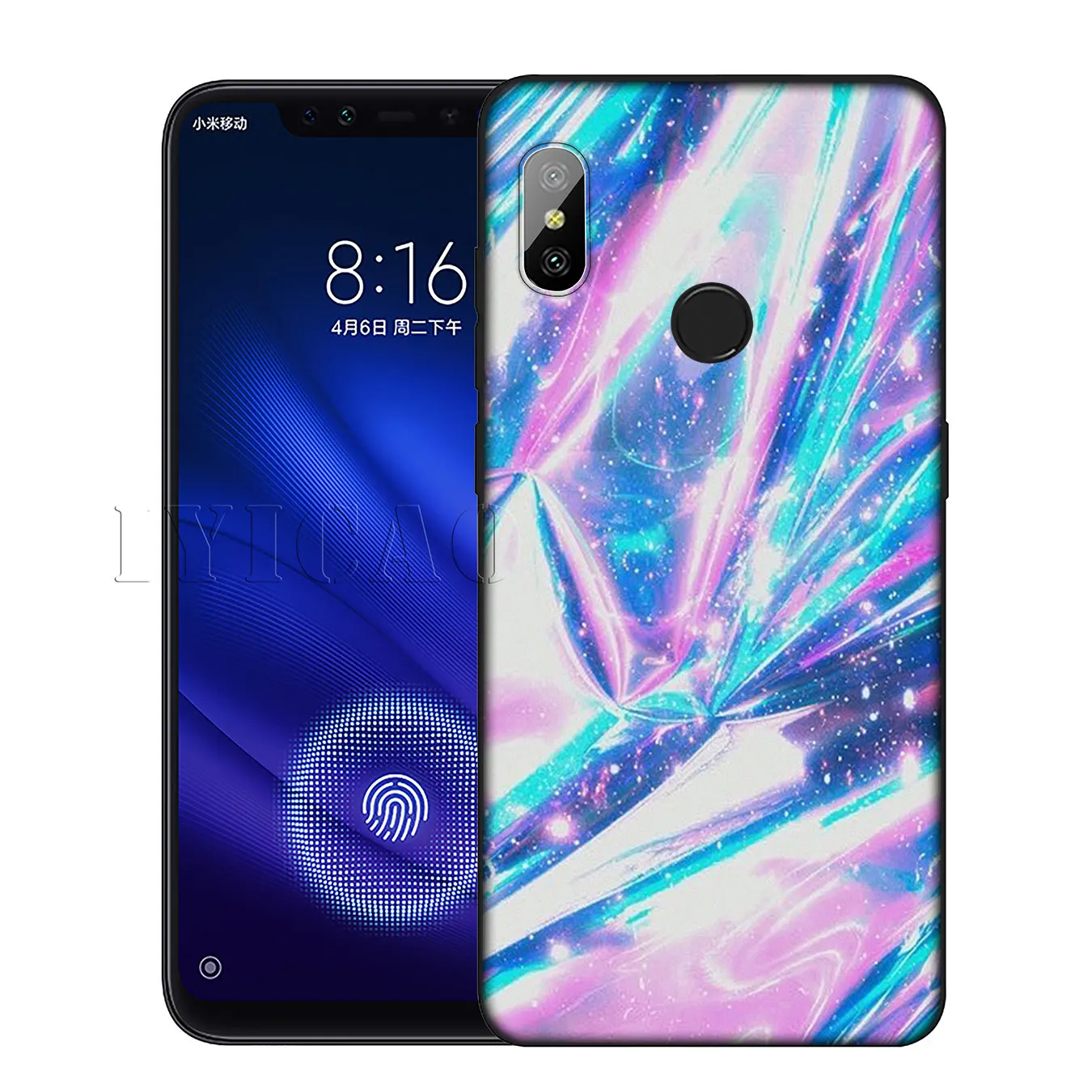 IYICAO Pastel Metallic Tumblr High Quality Silicone Soft Case for Xiaomi Redmi 6A 5A Note 7 4 4X 5 Plus 6 Pro Black TPU Cover |