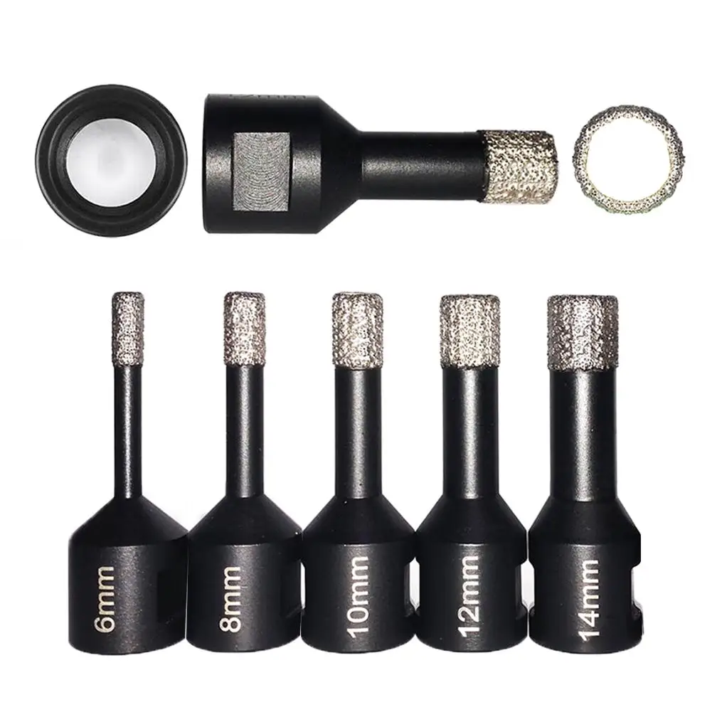 

Brazed Diamond Puncher Tool Accessories Marble Hole Opener Quartz Stone Granite Tile Reamer Angle Grinder Drill Household