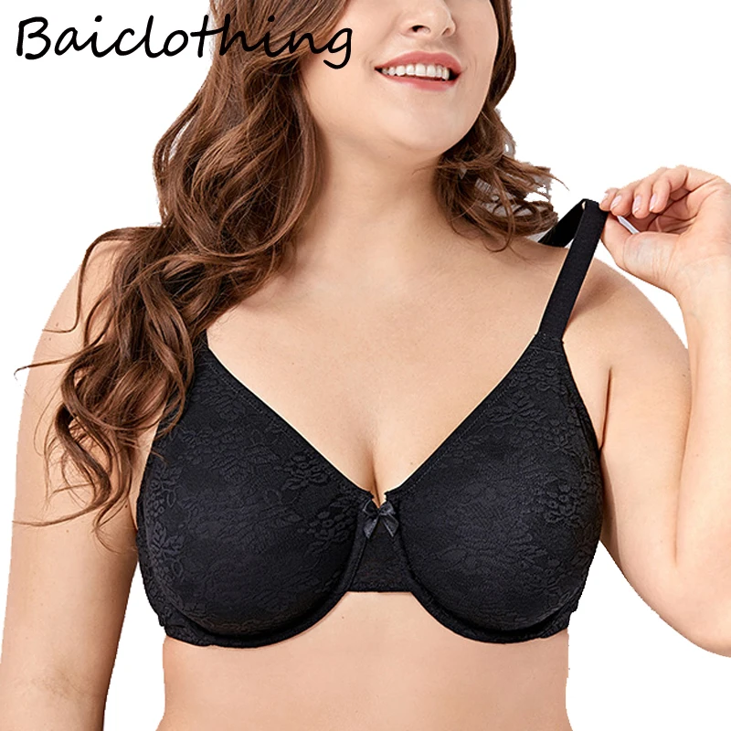 BAICLOTHING женщины большого размера с полным покрытием на косточках без мягких
