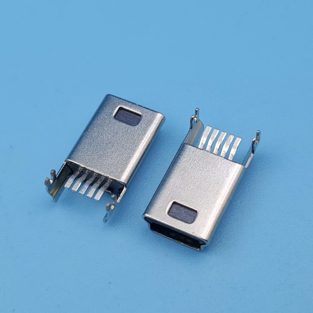 50 шт. Mini usb Тип B Мужской 5Pin разъем SMT печатного монтажа припоя Разъем |