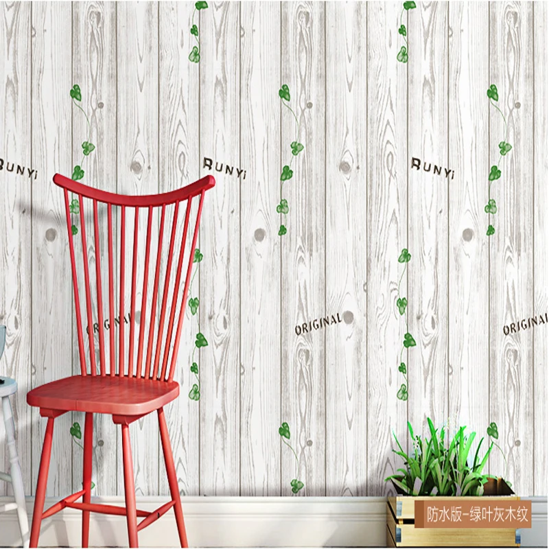 Водонепроницаемые самоклеющиеся обои из дерева теплые для спальни шкаф рабочий