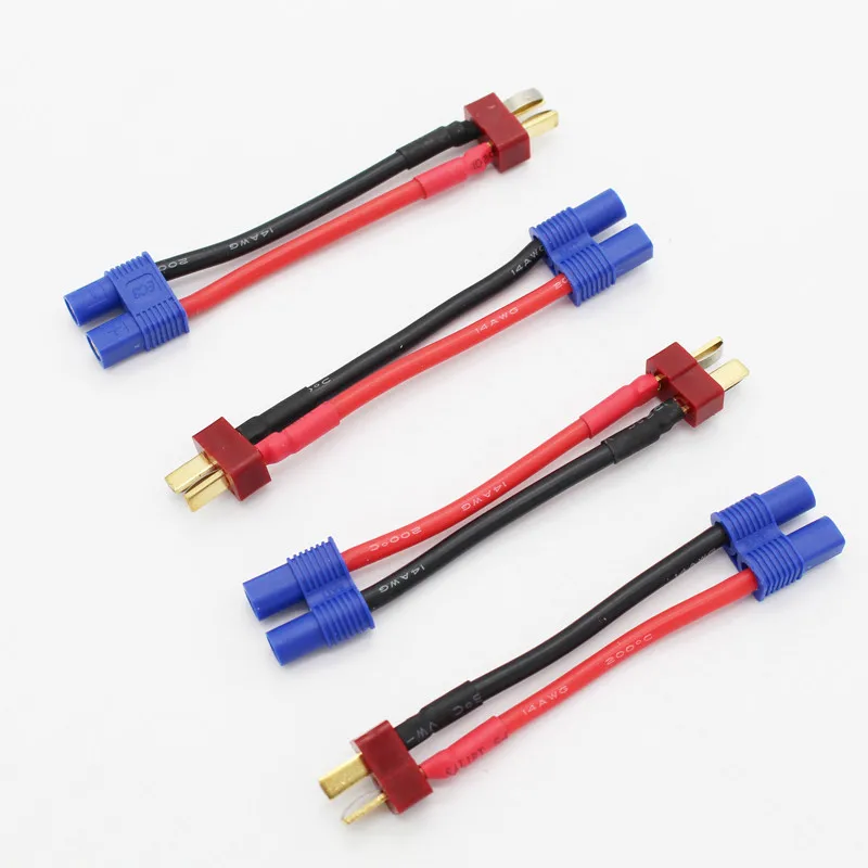 50 шт./лот EC3 разъем для Т образной вилки с 14AWG 60 мм зарядный кабель RC батареи
