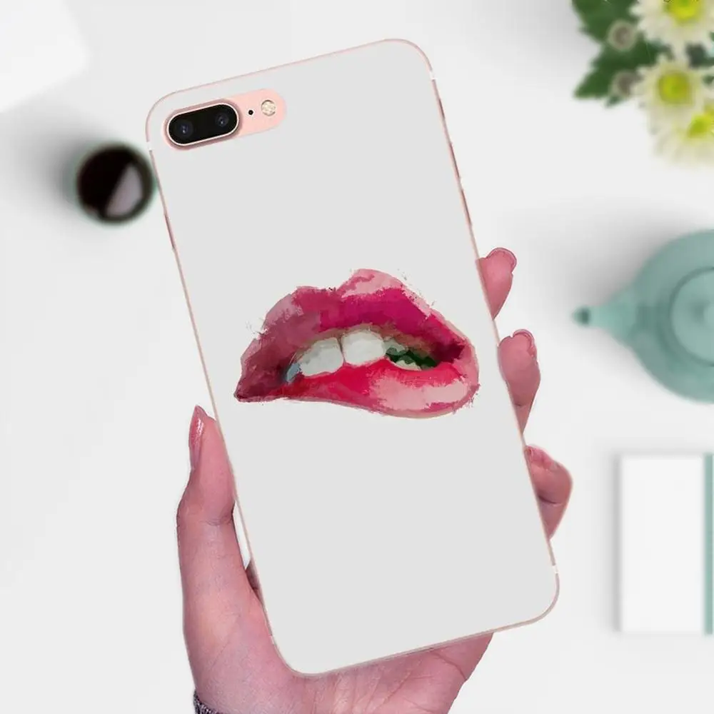 Тонкий чехол для мобильного телефона mini Pro с губами Kiss For Galaxy J1 J2 J3 J330 J4 J5 J6 J7 J730 J8 2015