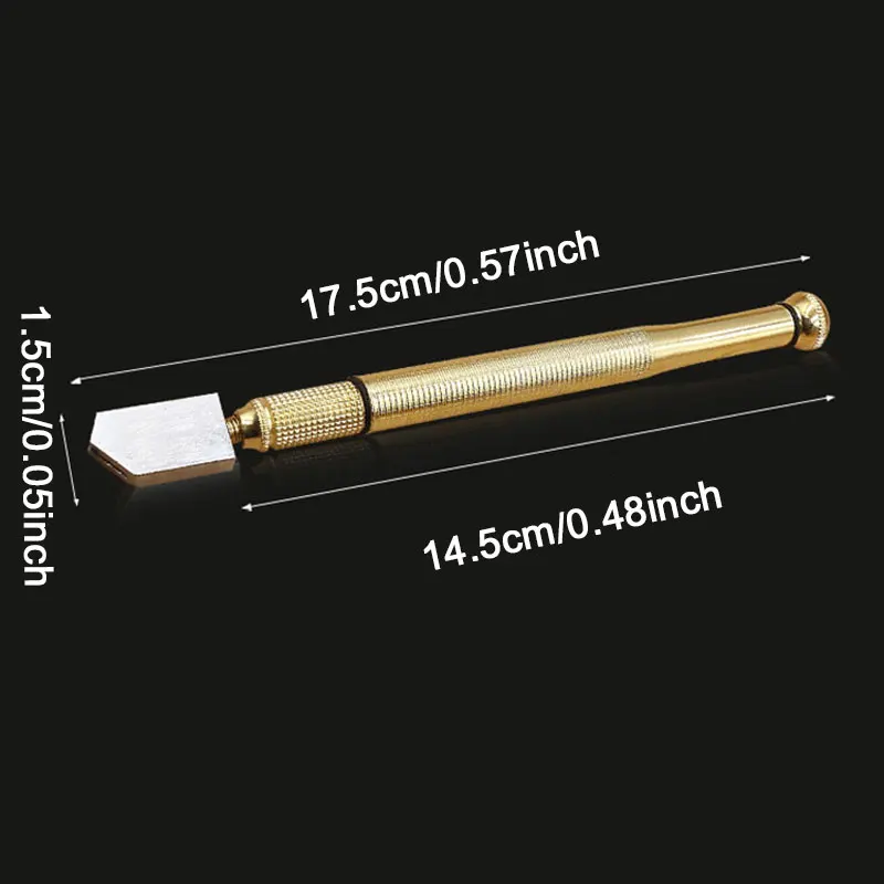 Metal anti-slip Handle Steel Glass Self-lubricating Tipped Cutter Craft Professional ceramic tile glass cutting knife | Инструменты