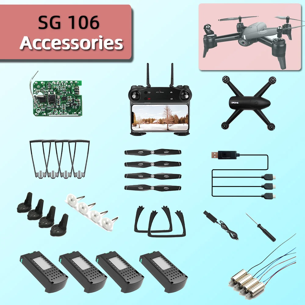 SG106 запасная деталь запасной аккумулятор защитная рама для пропеллера USB