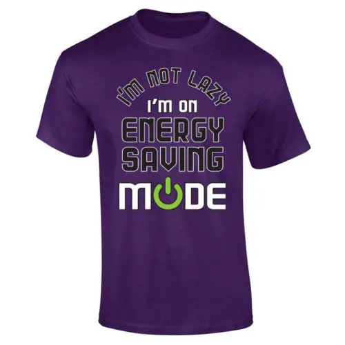 Мужская футболка с надписью I'm Not Lazy On Energy Saving Mode новые футболки sarcastic S-XXL