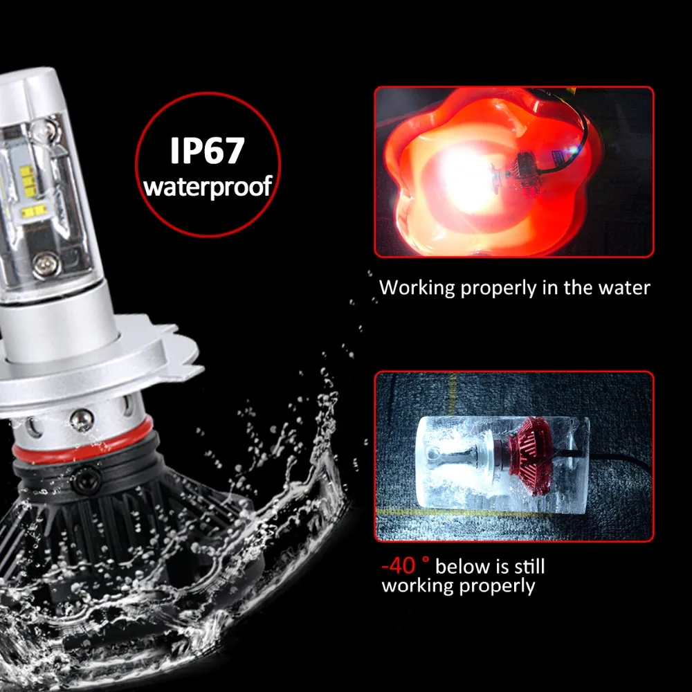 Автомобильные противотуманные фары Avacom LED H11 H8 H9 12 В 6500 к белые лм ZES чип 24 в H1 H3 H7 HB3