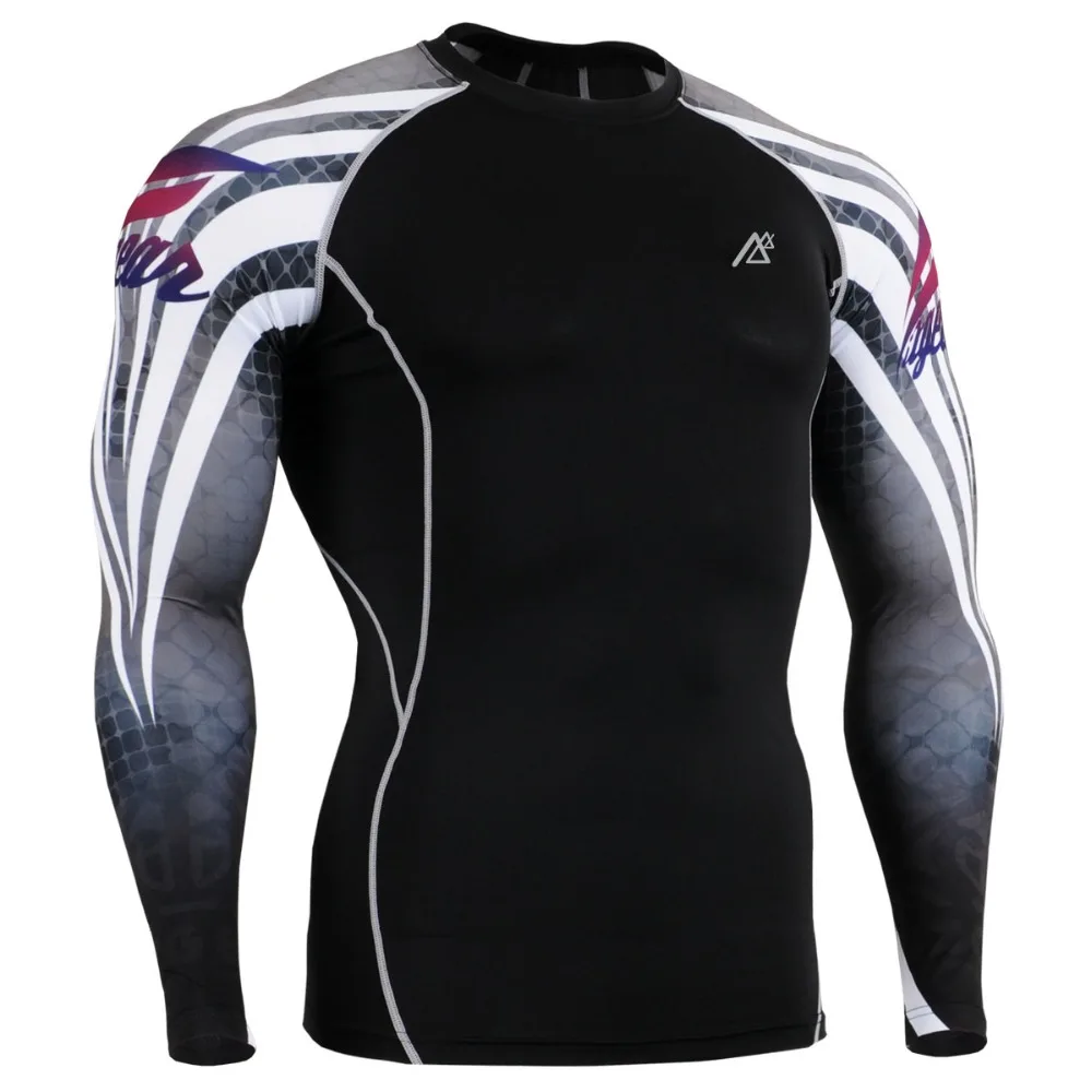 Мужские футболки с длинным рукавом для фитнеса и тренировок быстросохнущие