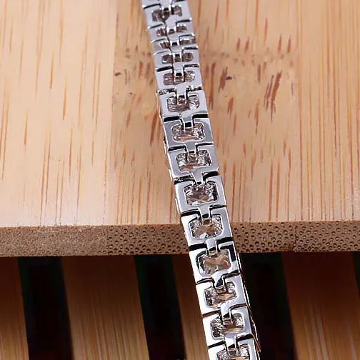 

Bracelet length 18CM square 3mm CZ Bracelets