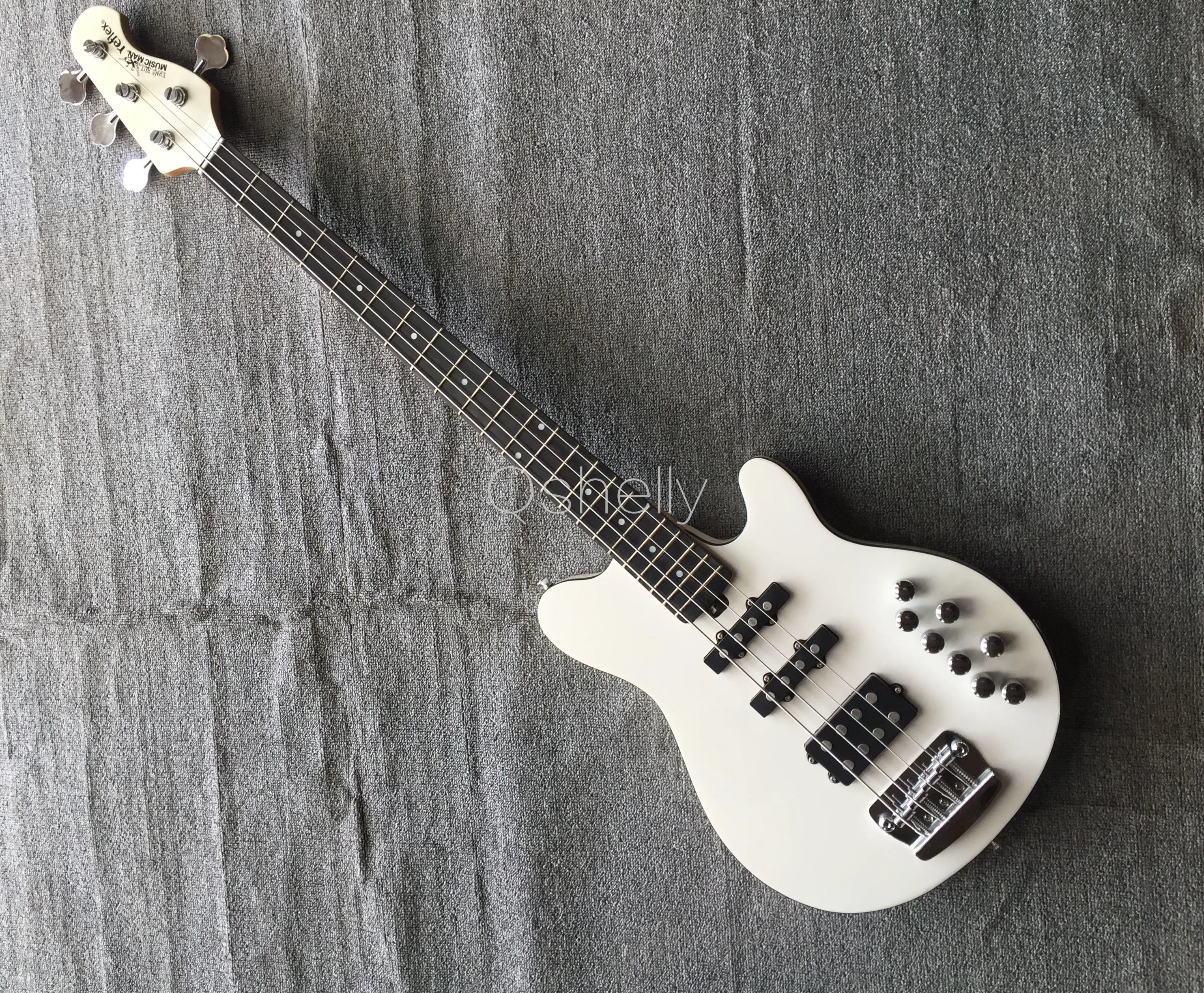 Высокое качество QShelly на заказ белый Ernie Ball 4 струны MC черный джаз звукосниматели рефлекторный электрический бас гитара Музыкальные инструменты магазин