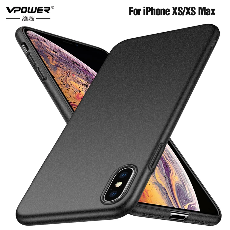 Чехол для iPhone XS Max жесткая задняя крышка из поликарбоната XR однотонные чехлы