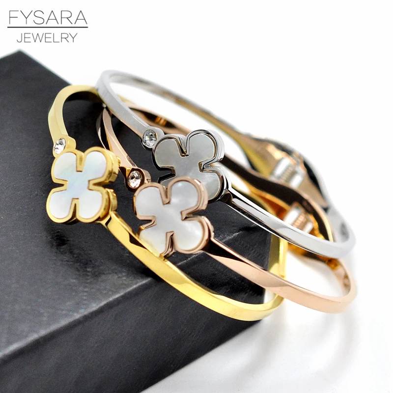 FYSARA Элитный бренд натуральная основа цветок Браслеты &amp Браслеты-кольца для