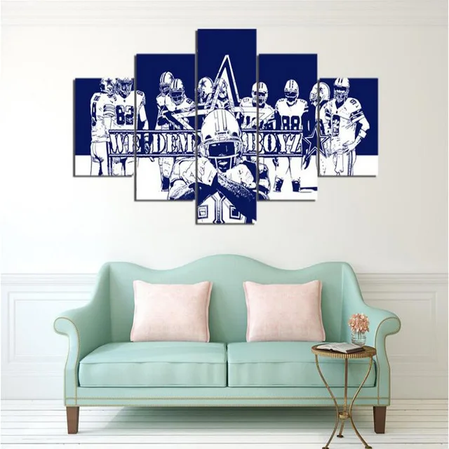 Нью-йоркские Гиганты Команда Мэннинг 5 Шт. HD Холст Картины Искусства Стены