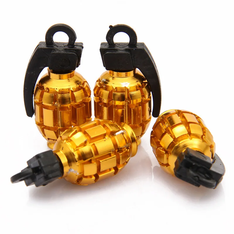 Автостайлинг 4 шт. Забавные колпачки на клапан для автомобильных шин гранат Mercedes