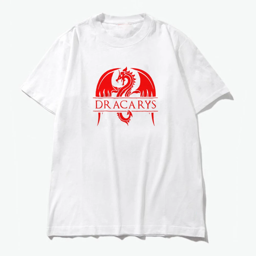 2019 летняя хлопковая Футболка Harajuku эстетика Женская Сексуальная Dracarys с логотипом