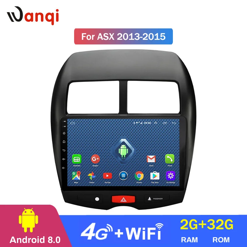 4G Lte все Netcom 10,1 дюймов Android 8,0 для Mitsubishi ASX(2013-) Автомобильная dvd-навигационная система мультимедийная система