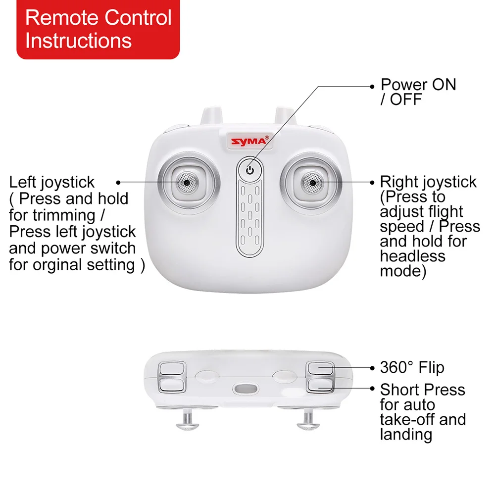 Syma X21 Радиоуправляемый Дрон Квадрокоптер 2 4G 4CH 6-aixs гироскоп вертолет с