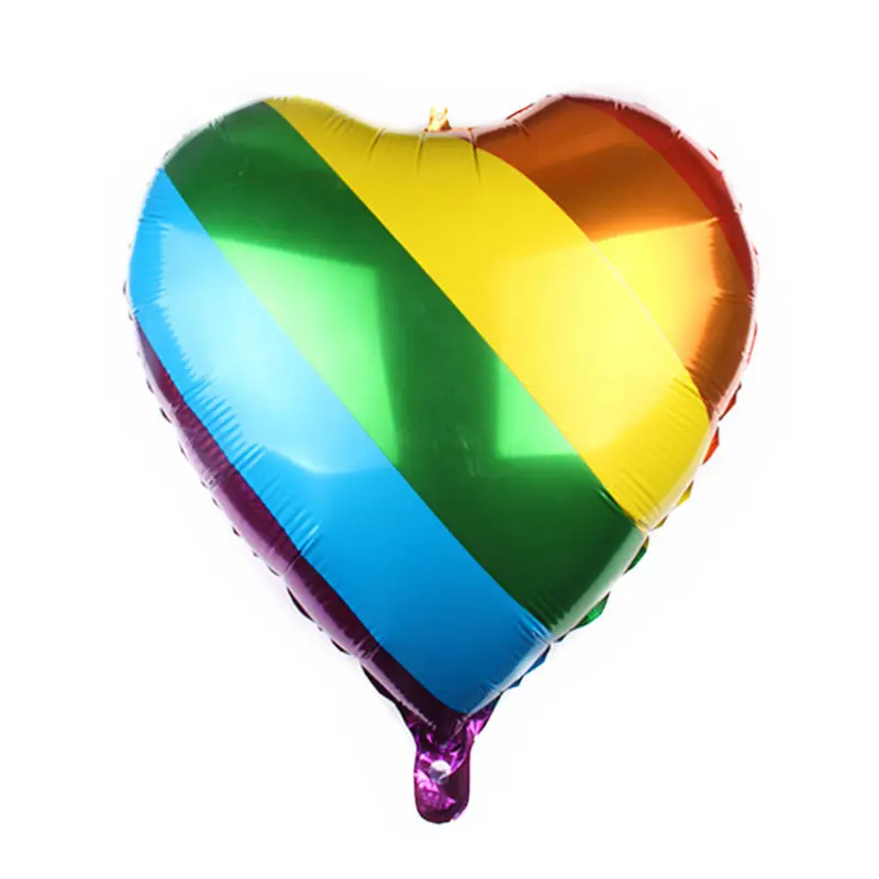 HDBFH New 24 inch rainbow love aluminum film balloon holiday party birthday decoration decorative high quality | Дом и сад