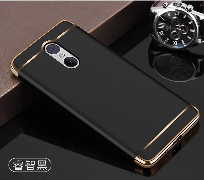 Чехол для Xiaomi Redmi 5, чехол s, роскошная защитная задняя крышка, 3 в 1, Жесткий PC Гибридный чехол s для Xiomi Redmi 5 Plus 5 Plus, чехол - Цвет: Black