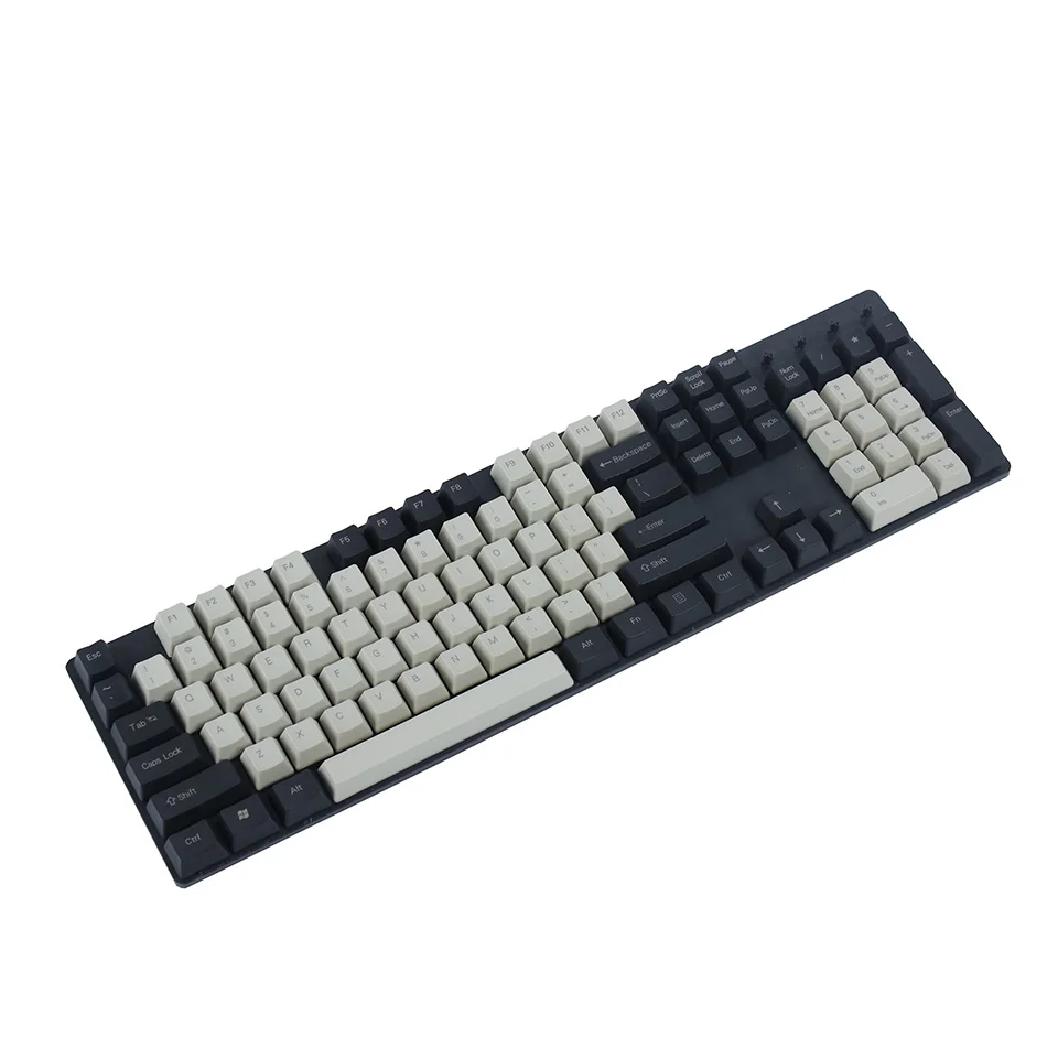 YMDK 104 87 61 черный светильник серый PBT OEM профиль Keycap для 104 TKL 60% MX переключатели Механическая игровая клавиатура