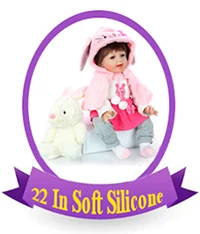 2" реалистичные Reborn Boneca 55 см девушка полный тело силиконовые виниловые куклы Reborn младенцев DIY Прическа для детей подарки на день рождения