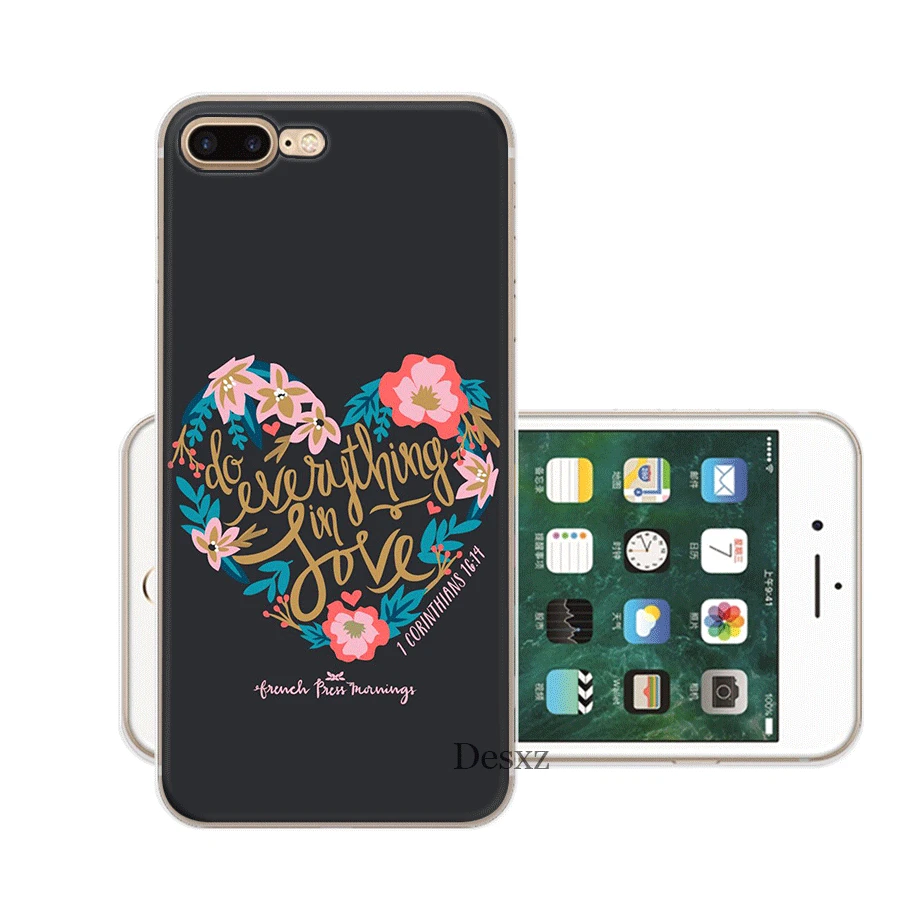 Phone Case Cover Bible Verses For iPhone 11 Pro 5 5s SE 6 6s 7 8 Plus X XS XR Max Hard Pc Shell | Мобильные телефоны и
