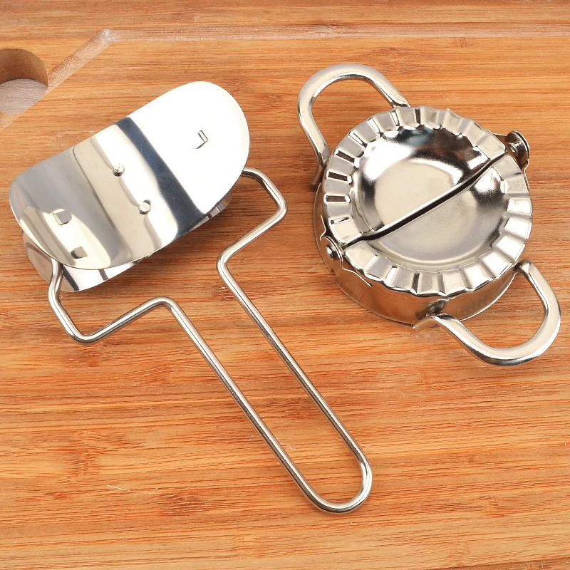2 шт. прижимные пельмени для теста из нержавеющей стали |