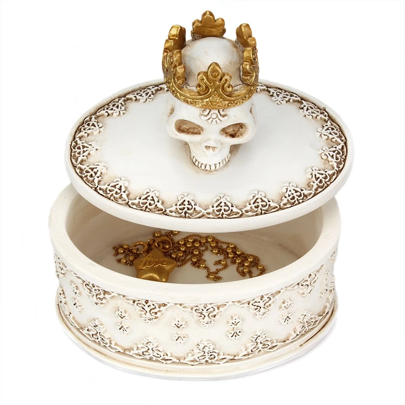 Органайзер для ювелирных изделий Crown Skull пыленепроницаемый полимерный контейнер