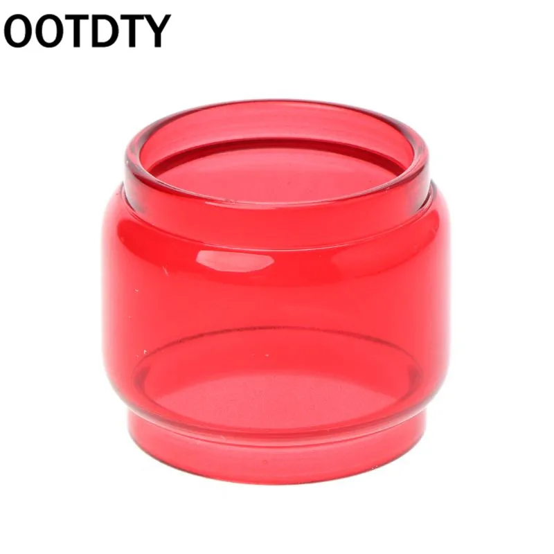 OOTDTY, прозрачная, красочная, стеклянная трубка, стеклянный бак, аксессуары для электронных сигарет, для TFV12 Prince, испаритель, Атомайзер - Цвет: Красный