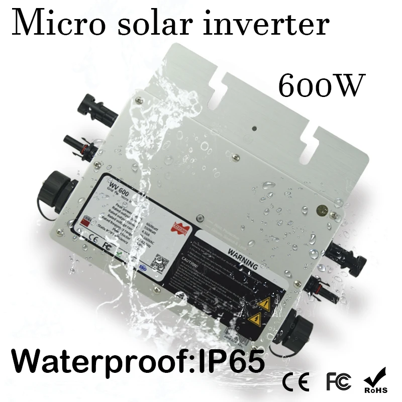 Водонепроницаемый 600 Вт микро Солнечный Grid Tie Инвертор DC 22 50 в широкий вход для 80
