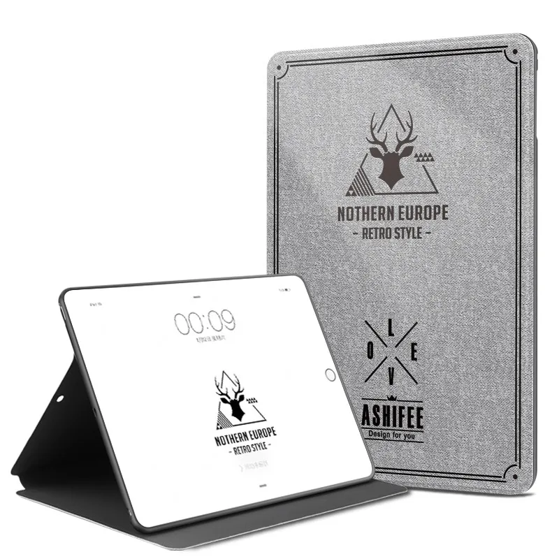 Смарт-чехол для ipad mini 1/2/3 4 парусиновый кожаный чехол-Обложка модель защитного