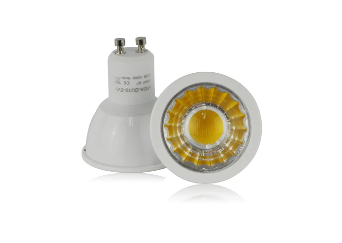 20 шт. диммирования из светодиодов прожектор GU10 5 W COB 500LM 110 / 220 В тёплый белый лампа