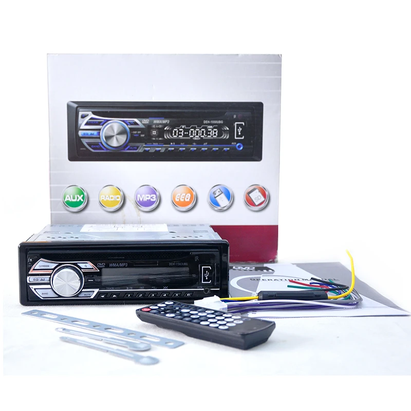 Автомагнитола Авто аудио стерео Поддержка FM радио MP3 аудио плеер SD MP3 AUX USB DVD VCD CD In-Dash для автомобиля аудио радио