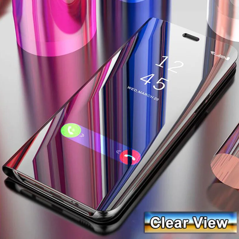 Роскошный смарт-чехол для Huawei P20 Lite Pro Honor 9 10 задняя крышка смарт-зеркало |
